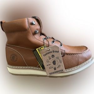 🆕 NWT RockRooster Greenwood Soft Toe Work Boot Tan Men's Size 14